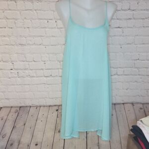 Free People Light Mint Green Slip Chemise